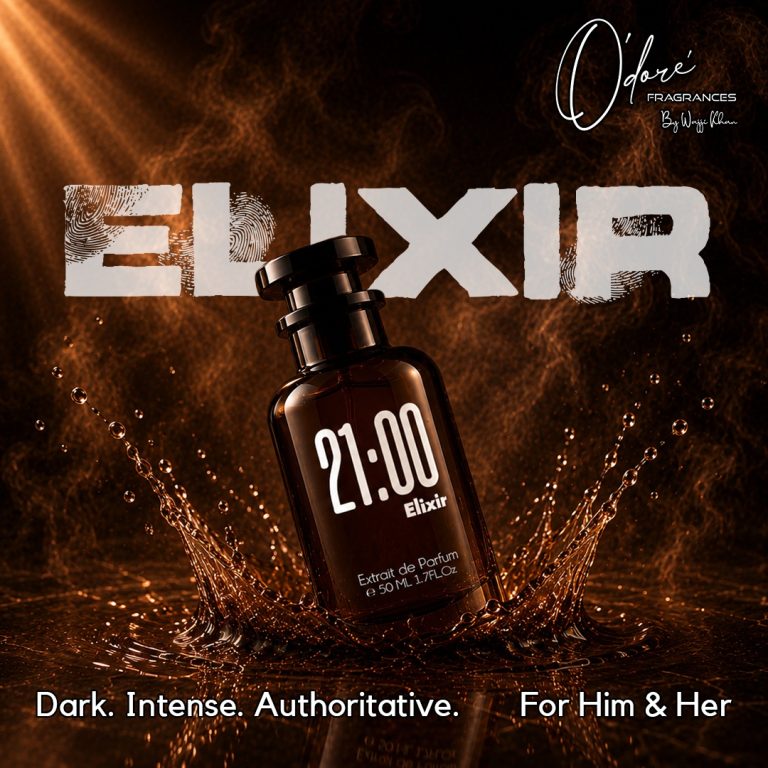 21:00 Elixir perfume inspired by 9pm Elixir 50ml bottle by Odore Fragrances